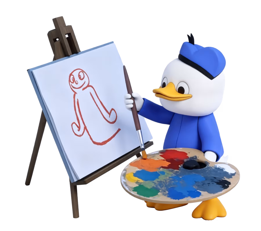 Dolan painting his manifesto